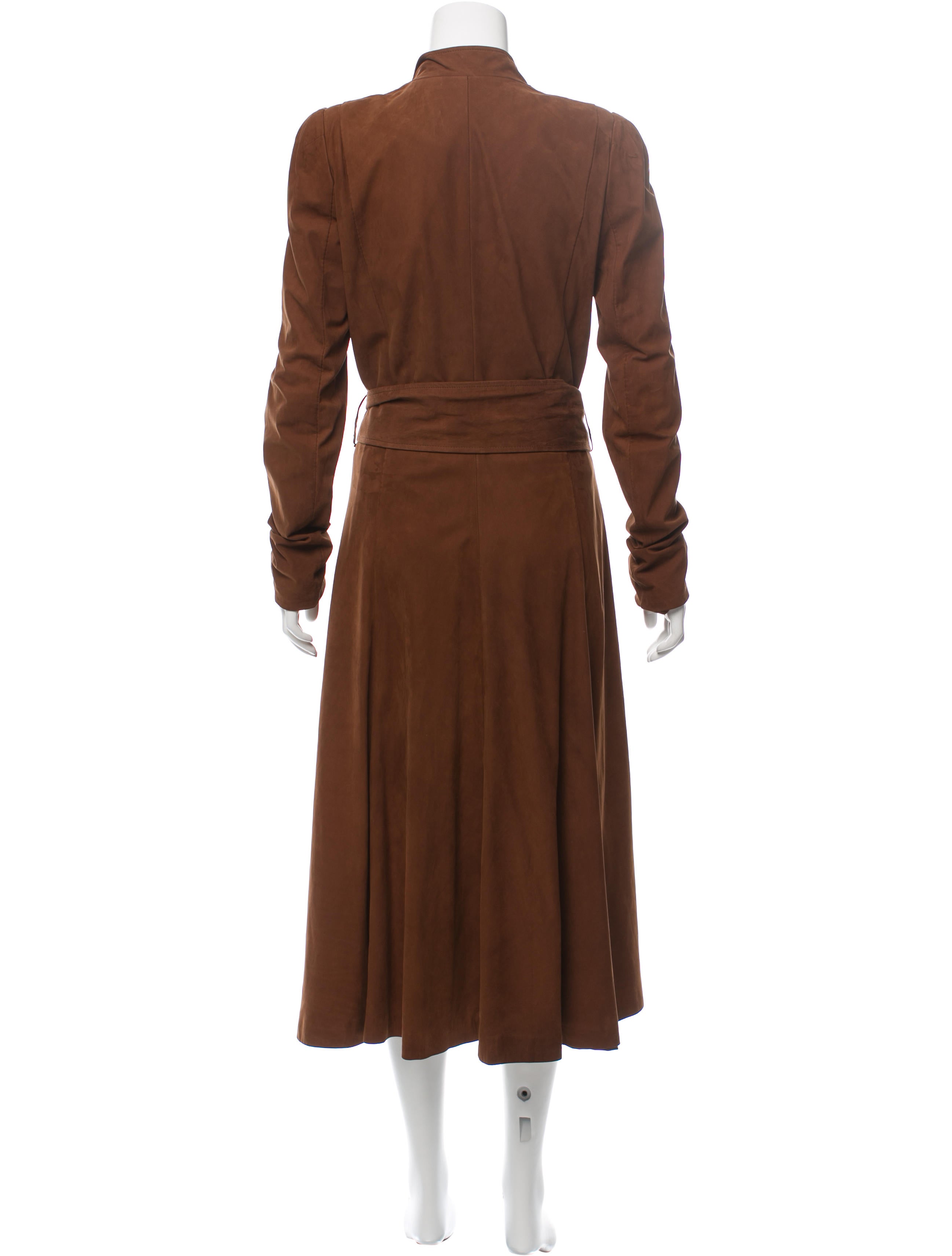 Yves Saint Laurent Suede Long Coat